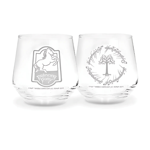 Levně Sada sklenic Pán prstenů - Prancing Pony & Gondor Tree
