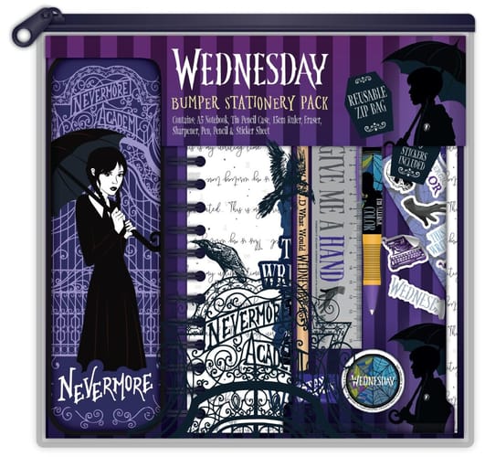 Školský set Wednesday - Bumper Stationary Pack Školský set Wednesday - Bumper Stationary Pack
