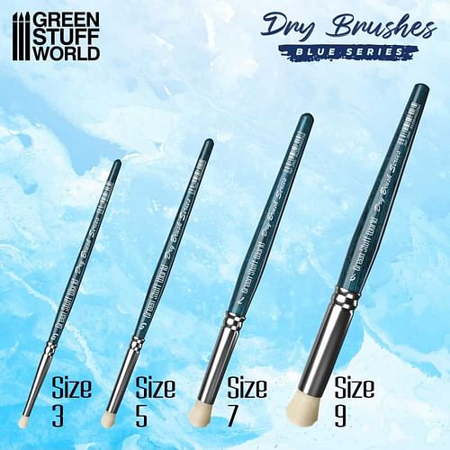 Obrázok Green Stuff World Sada štětců Green Stuff World: Premium Dry Brush Set - Blue Series