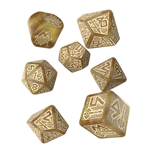 Sada trpasličích kostek - Zlato a drahokamy, barva zlatá