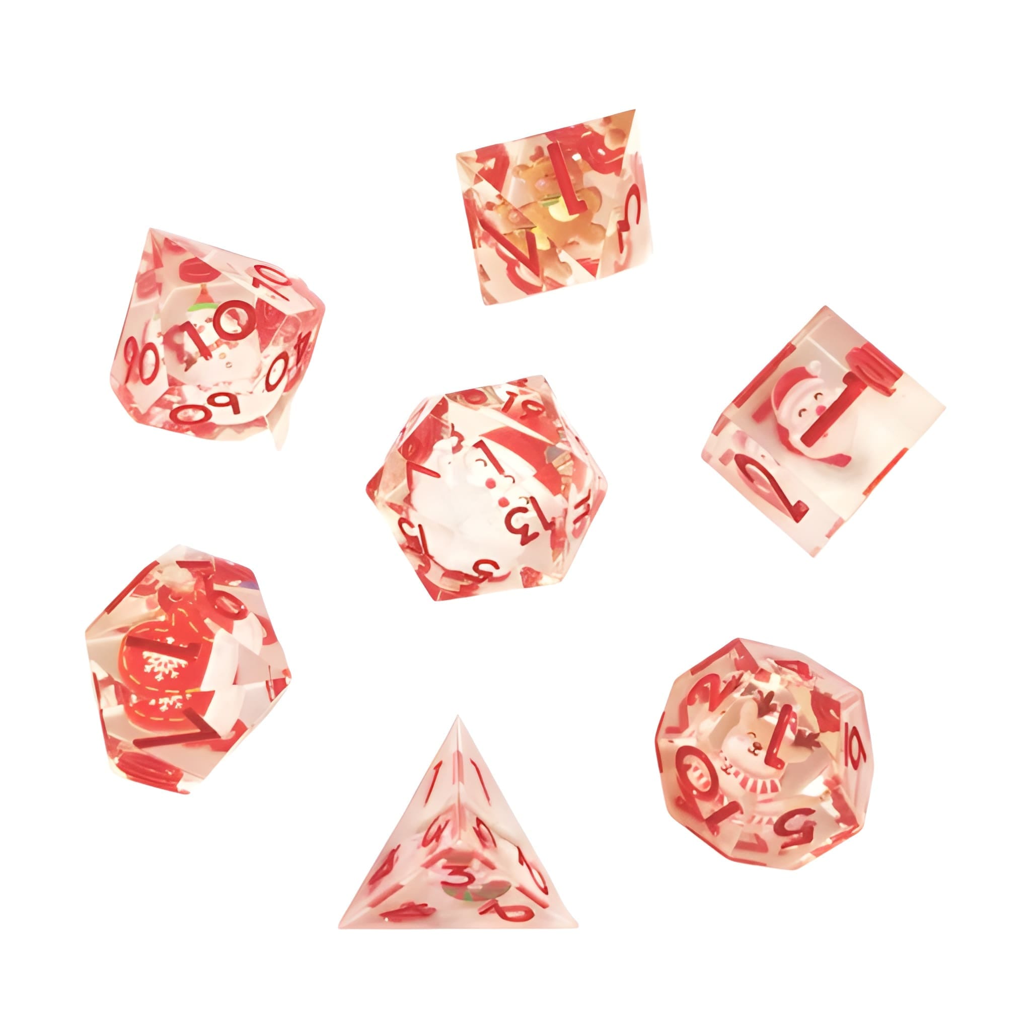 Sada vianočných kociek, červené