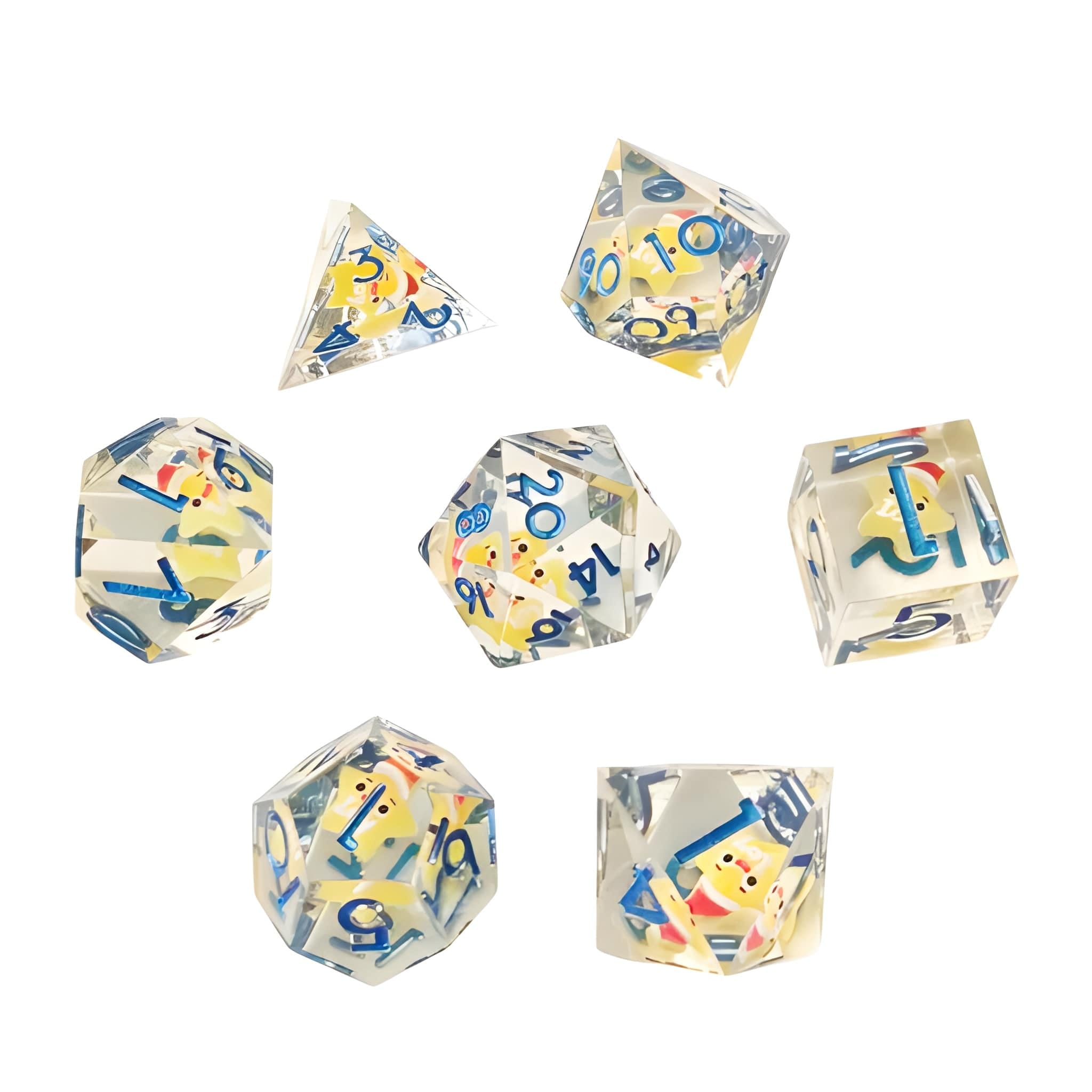 Sada vianočných kociek, modré