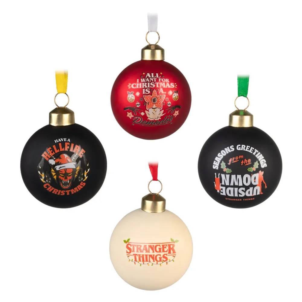 Sada vianočných ozdôb Stranger Things (4 ks)