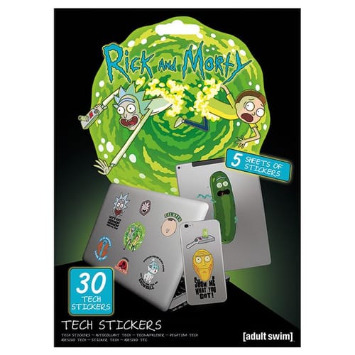 Levně Sada vinylových samolepek Rick and Morty - Adventures (30 ks)