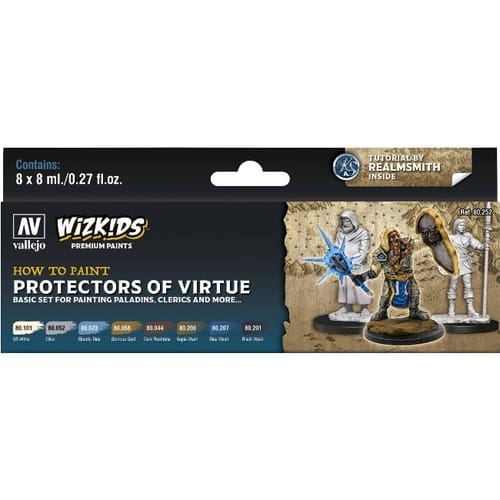 Sada Wizkids Premium set by Vallejo: Protectors of Virtue Sada Wizkids Premium set by Vallejo: Protectors of Virtue