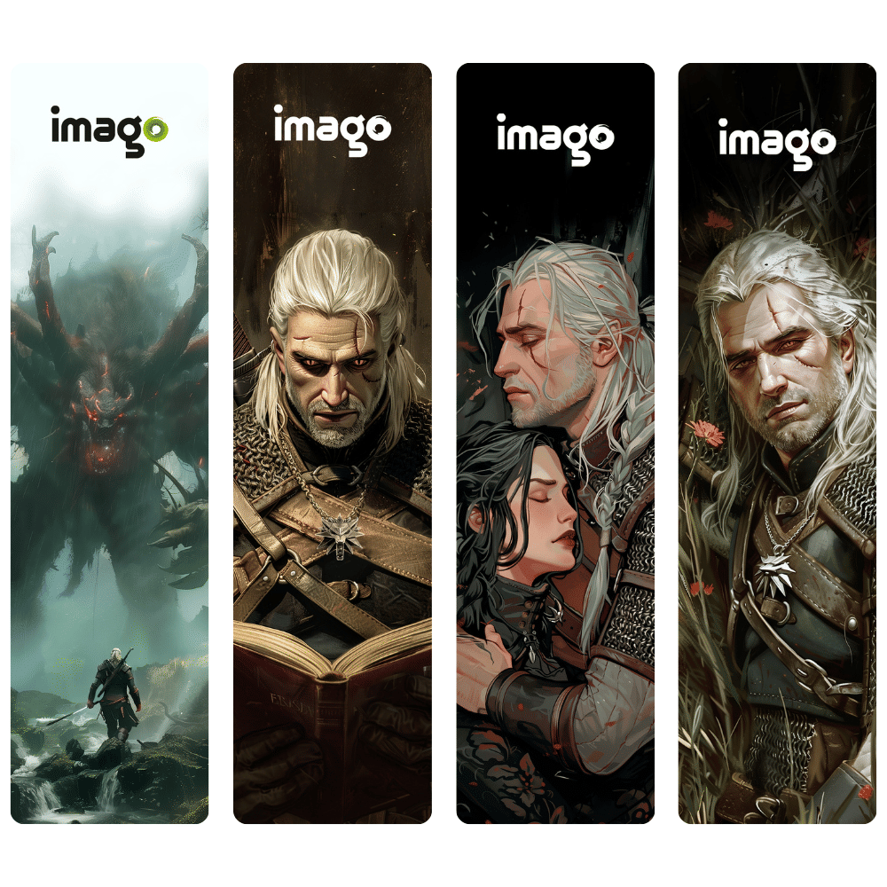 Sada záložek Zaklínač (4 ks)