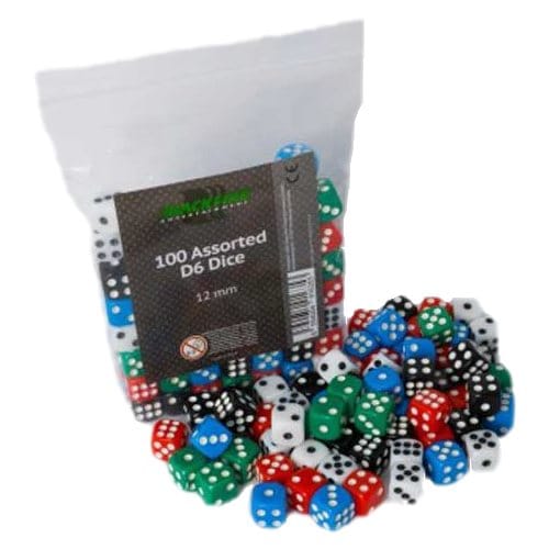 Súprava kociek Blackfire D6 (12 mm) 100 ks Súprava kociek Blackfire D6 (12 mm) 100 ks