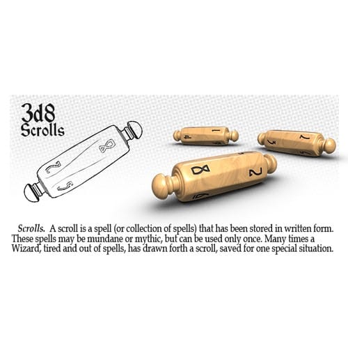 Súprava kociek PolyHero - Wizard Level Up (3d8) Súprava kociek PolyHero - Wizard Level Up (3d8)