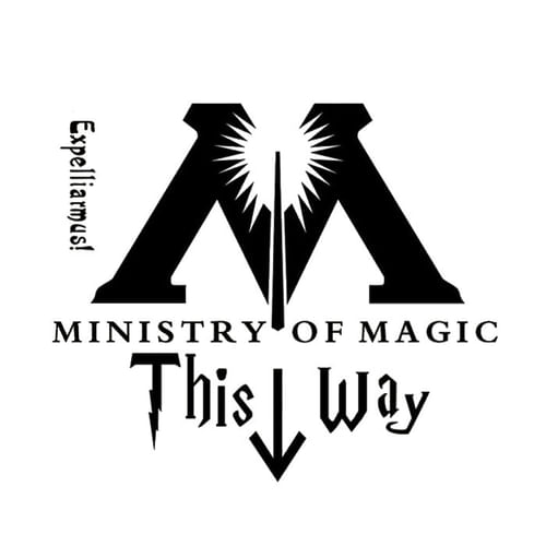 Samolepka Harry Potter - This way Samolepka Harry Potter - This way