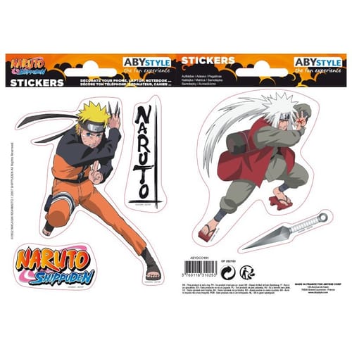 Levně Samolepky Naruto Shippuden - Naruto & Jiraiya