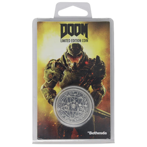 Zberateľská minca Doom Logo Zberateľská minca Doom Logo