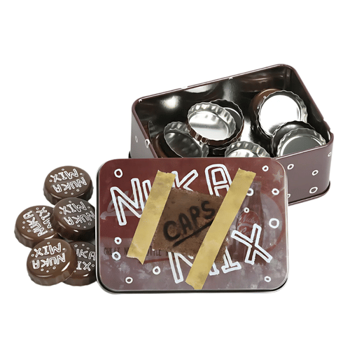 Zberateľská skrinka - Nuka Mix uzávery fľaše Zberateľská skrinka - Nuka Mix uzávery fľaše