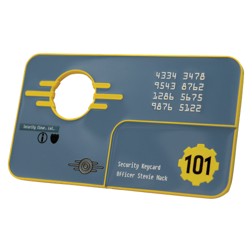 Zberateľský ingot Fallout 3 - Vault 101 Security Keycard Zberateľský ingot Fallout 3 - Vault 101 Security Keycard