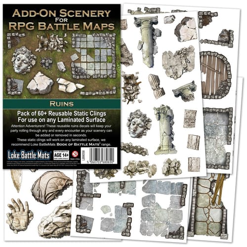 Add-on Scenery for RPG Battle Maps - Ruins Add-on Scenery for RPG Battle Maps - Ruins
