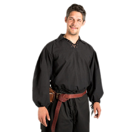 šermiarska košeľa čierna šermiarska košeľa čierna