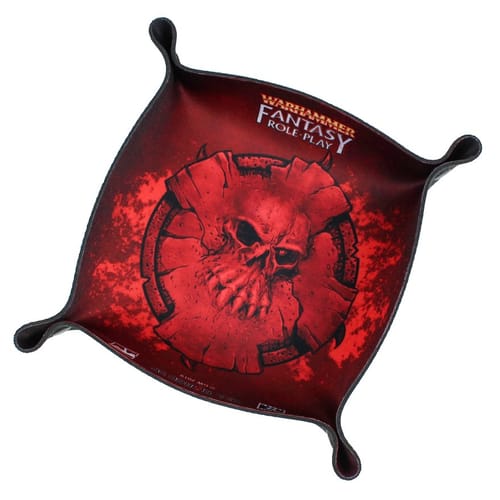 Skladacia podložka na hádzanie kociek - Red Skull, štvorcová Skladacia podložka na hádzanie kociek - Red Skull, štvorcová