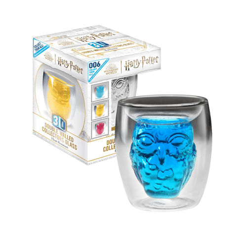 Levně Sklenice Harry Potter - 3D Hedvika