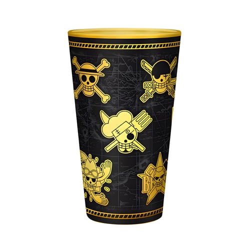 Sklenice One Piece - Gold Skulls