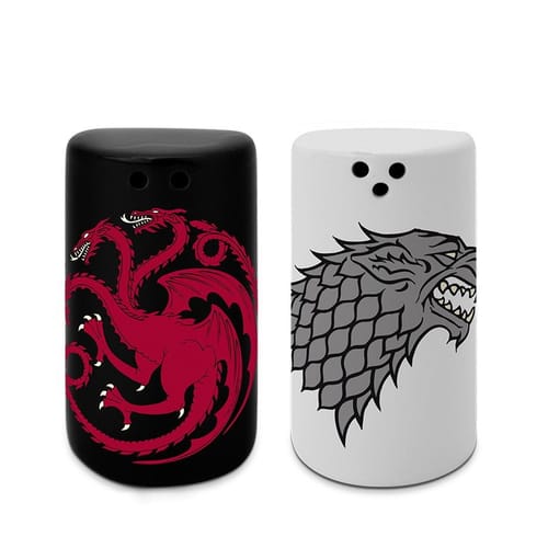 Soľnička a korenička Game of Thrones - Stark & Targaryen Soľnička a korenička Game of Thrones - Stark & Targaryen