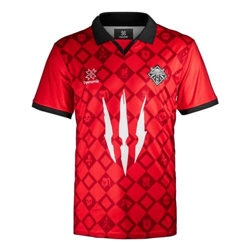 Sportovní tričko Zaklínač - červené, s límečkem, velikost XL