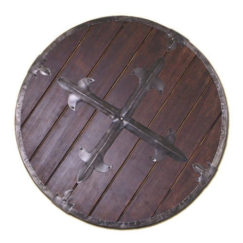 Štít kruhový drevený s oplechovaním Štít kruhový drevený s oplechovaním