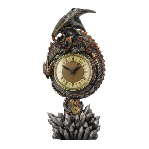 Stolové hodiny Steampunkový drak Stolové hodiny Steampunkový drak