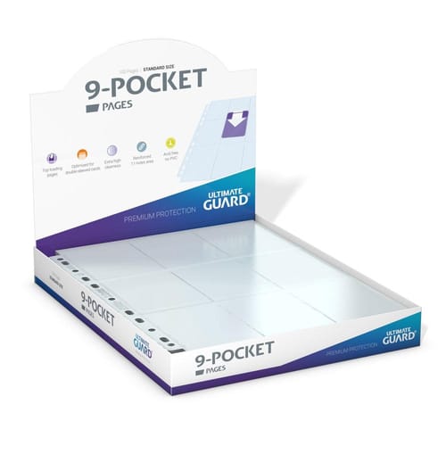Levně Stránky pro karetní album 100 ks - 9-Pocket, průhledné