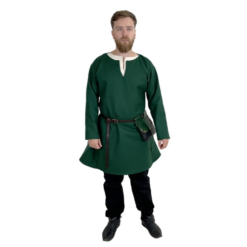 Stredoveká vlnená tunika - zelená Stredoveká vlnená tunika - zelená