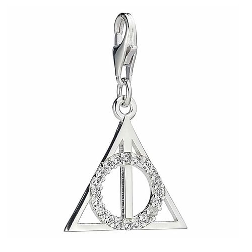 Strieborný prívesok Harry Potter - Dary smrti s klipom Strieborný prívesok Harry Potter - Dary smrti s klipom