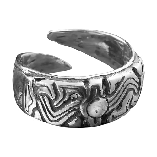 Strieborný Vikinský prsteň - štýl Borre Strieborný Vikinský prsteň - štýl Borre