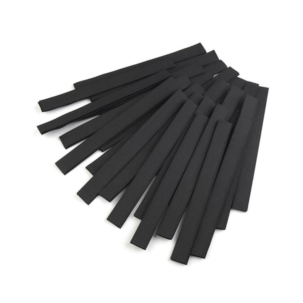 Strihaný suchý zips - čierny (20 cm)