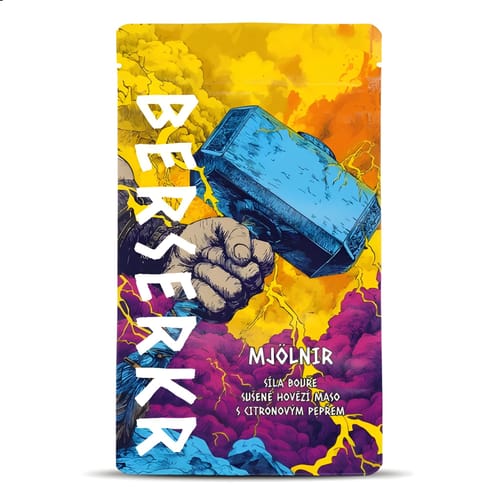 Levně Sušené maso Berserkr - Mjolnir (Citronový pepř), 25g