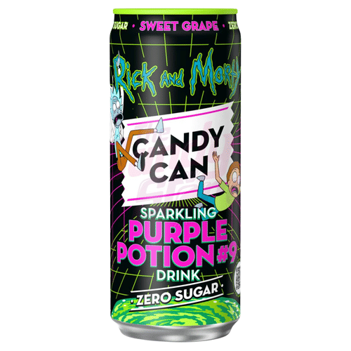 Levně Sycená limonáda Candy Can - Rick a Morty Purple Potion