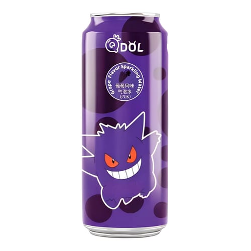 Levně Sycená limonáda QDOL Pokémon Gengar - Hrozen 500 ml