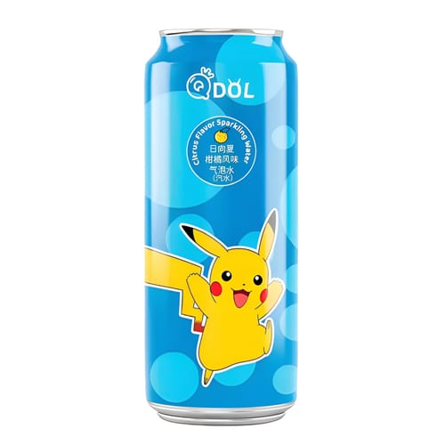 Levně Sycená limonáda QDOL Pokémon Pikachu - Citron 500 ml