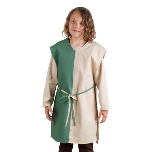 Tabard pro děti, béžovo-zelený Tabard pro děti, béžovo-zelený