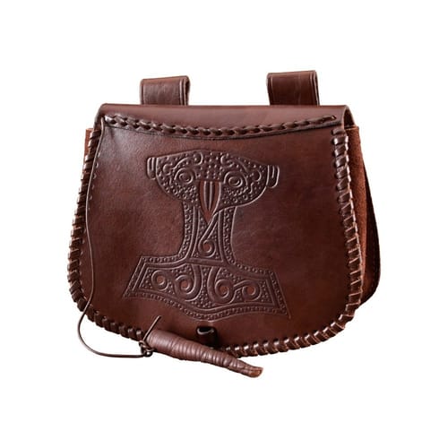 Kožená taška s Thorovým kladivom Kožená taška s Thorovým kladivom