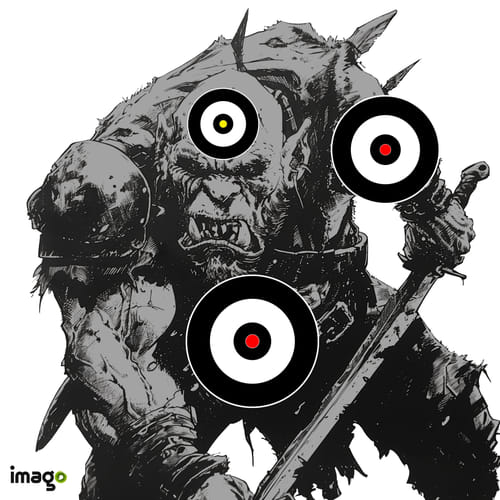 Terč papírový - Ork