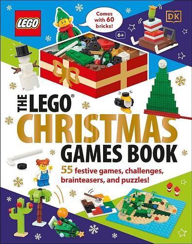The LEGO Christmas Games Book: 55 Festive Brainteasers, Games, Challenges, and Puzzles