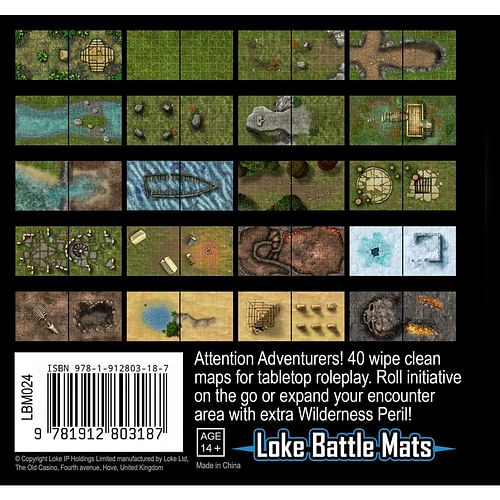 Obrázok Little Book of Battle Mats - Wilderness Edition