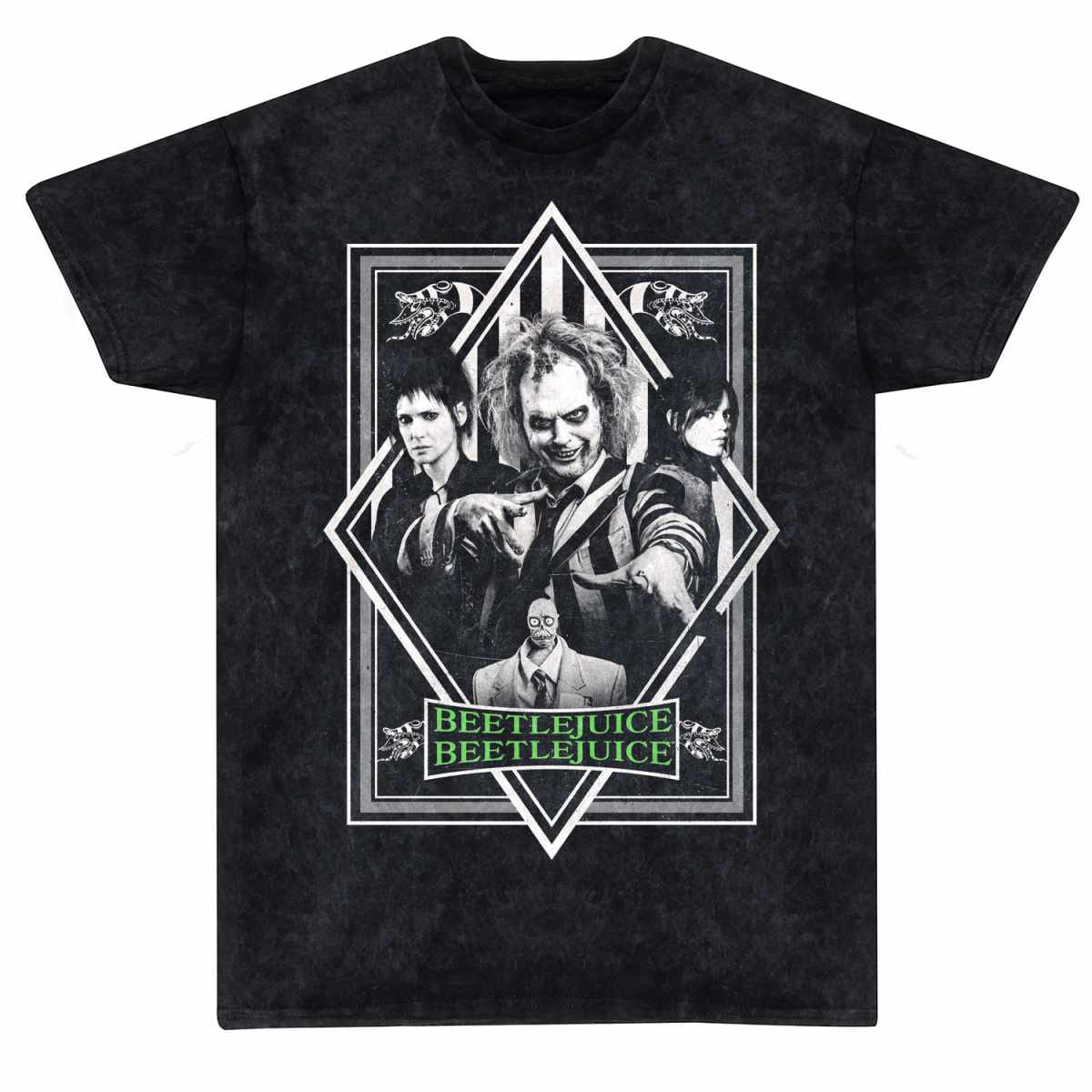 Tričko Beetlejuice - 2024 Poster (Snow Wash)