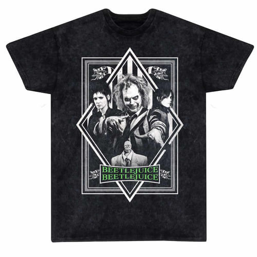 Tričko Beetlejuice - 2024 Poster (Snow Wash) Tričko Beetlejuice - 2024 Poster (Snow Wash)