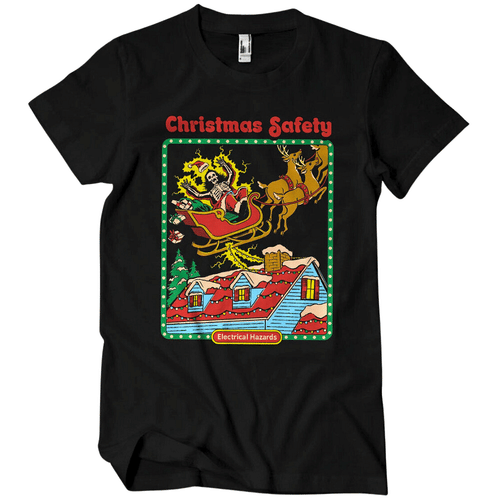 Tričko - Christmas Safety: Electrical Hazard, velikost L