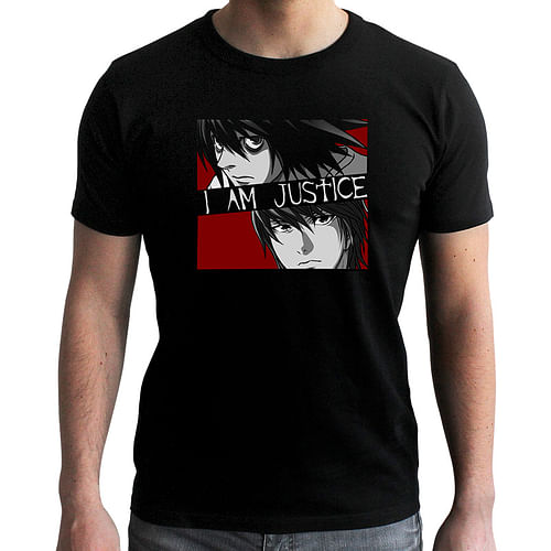 Obrázok ABYstyle Tričko Death Note - I am Justice, farba černá, veľkosť XXL