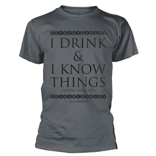 Tričko Game of Thrones - I Drink and I Know Things Tričko Game of Thrones - I Drink and I Know Things