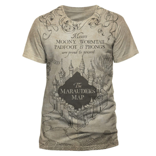 Tričko Harry Potter Záškodnícky plánik, béžové Tričko Harry Potter Záškodnícky plánik, béžové