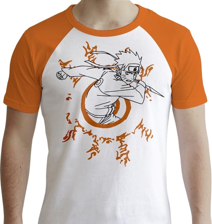 Tričko Naruto Shippuden - White & Orange