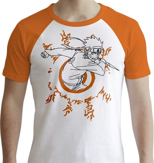 Levně Tričko Naruto Shippuden - White & Orange