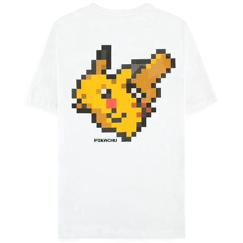 Obrázok Difuzed - Bioworld Europe Tričko Pokémon - Pixel Pikachu, farba bílá, veľkosť XL