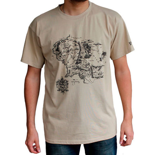 Tričko s mapou Stredozeme Tričko s mapou Stredozeme